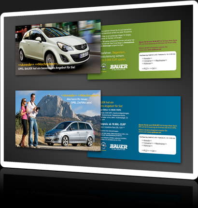 Opel Bauer | Werbung per Infopost